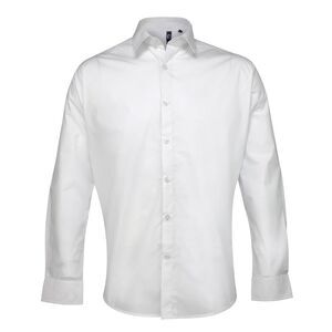 Premier Supreme Heavier Weight Poplin Long Sleeve Work Shirt / White